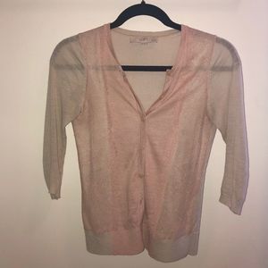 Ann Taylor Loft Lace Cardigan